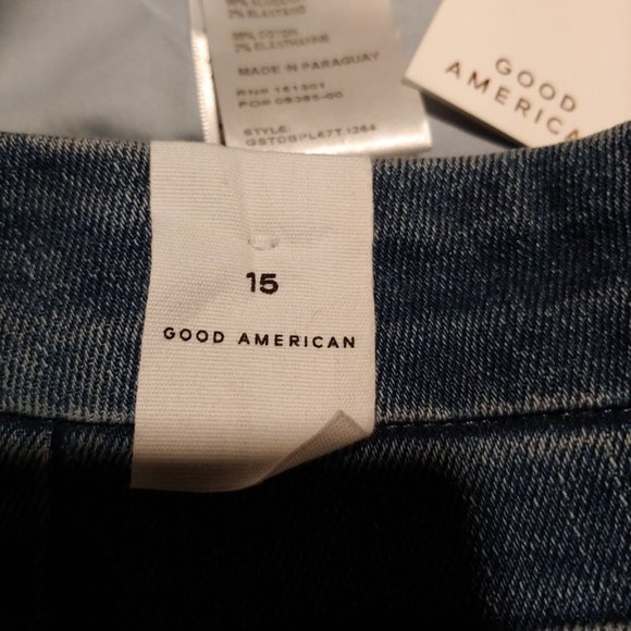 Good American Good Curve Straight sculpting Denim Jeans Size 15 - Picture 13 of 13